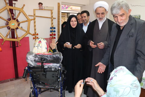 گزارش تصویری| بازدید رئیس کل دادگستری استان به همراه مدیرکل بهزیستی استان اردبیل از مرکز نگهداری و توانبخشی معلولین ذهنی حضرت ابوالفضل (ع) اردبیل ( بخش روان)