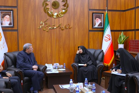 دیدار خانم زمانی کیا سری نماینده ساری با رئیس سازمان بهزیستی کشور