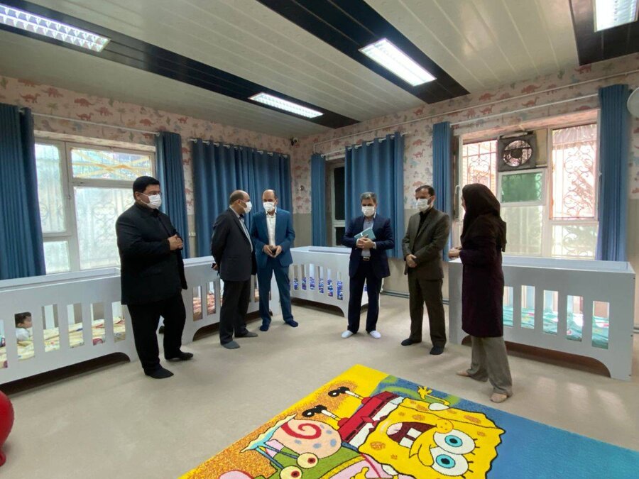 بازدید مشاور رئیس و مدیر کل دفتر مرکزی حراست سازمان بهزیستی کشور از شیرخوارگاه مهر رشت