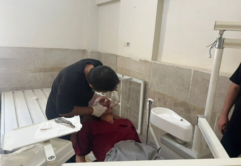 ساوجبلاغ | اجرای خدمات رایگان دندانپزشکی در مرکز بیماران اعصاب و روان ماژین مهر هشتگرد