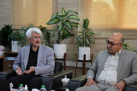دیدار مدیر کل بهزیستی فارس با خیر نیک اندیش شهرستان بیضا