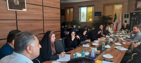 جلسه مدیر کل و شورای معاونین بهزیستیبا روسای  جدید شهرستان های فارس