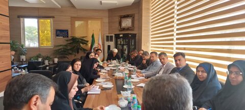 جلسه مدیر کل و شورای معاونین بهزیستیبا روسای  جدید شهرستان های فارس
