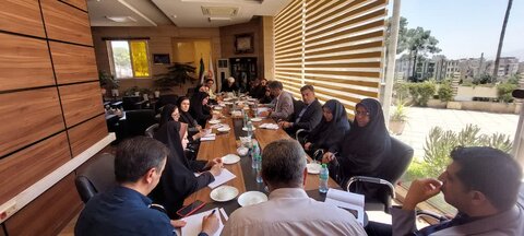 جلسه مدیر کل و شورای معاونین بهزیستیبا روسای  جدید شهرستان های فارس