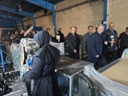 بازدید رئیس سازمان بهزیستی کشور از کارخانه اشتغال مددجویی فنر لول ایران در دامغان