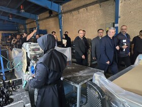 بازدید رئیس سازمان بهزیستی کشور از کارخانه اشتغال مددجویی فنر لول ایران در دامغان