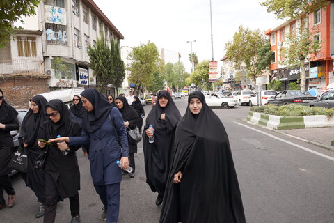 آیین پیاده روی جاماندگان اربعین حسینی و مراسم زیات اربعین در بهزیستی گیلان