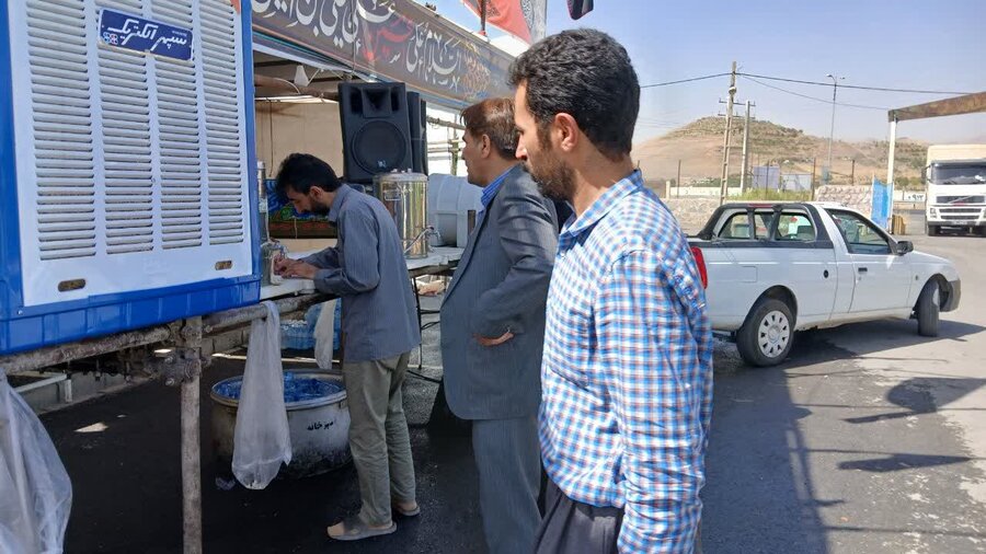 استقرار پایگاه بهزیستی سنندج برای اجرای پویش «اربعین ایران همدل»