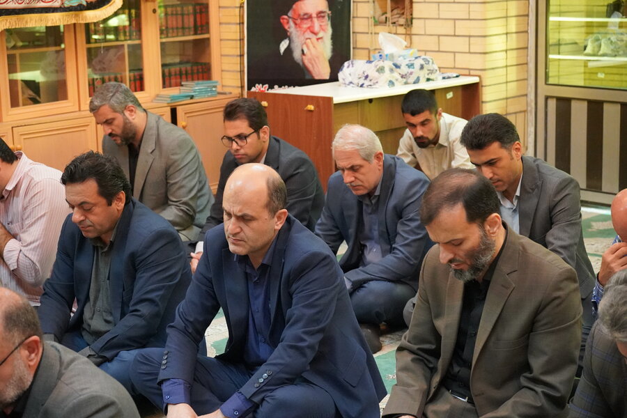 برگزاری مراسم قرائت زیارت پرفیض اربعین در حسینیه حضرت علی اصغر (ع) بهزیستی گیلان