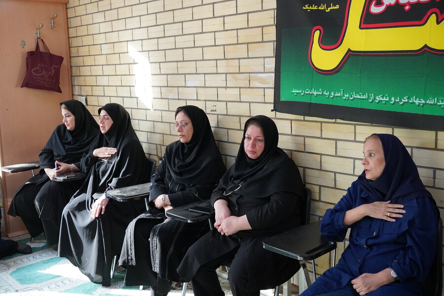 برگزاری مراسم قرائت زیارت پرفیض اربعین در حسینیه حضرت علی اصغر (ع) بهزیستی گیلان