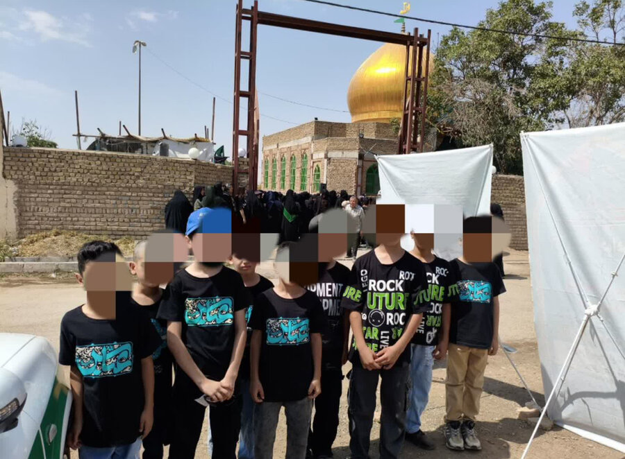 نظرآباد | حضور فرزندان مقیم مرکز نگهداری "آغوش مهربان منجی" در راهپیمایی جاماندگان اربعین حسینی