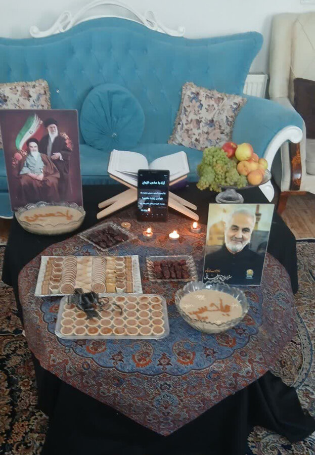 ساوجبلاغ | مراسم اربعین در خانه درخشان امام رضا (ع) برگزار شد