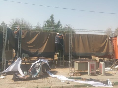 پایان عاشقانه ای دیگر از خادمی ۱۵روزه کارکنان بهزیستی در ضیافت حسین(ع)