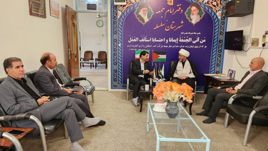 دیدار مدیر کل بهزیستی استان با امام جمعه شهرستان سلسله