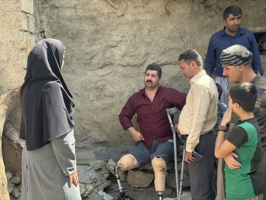 بازدید مسئولان مریوان از روستاهای محروم بخش سرشیو
