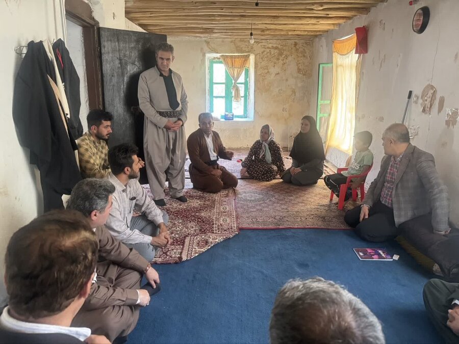 بازدید مسئولان مریوان از روستاهای محروم بخش سرشیو