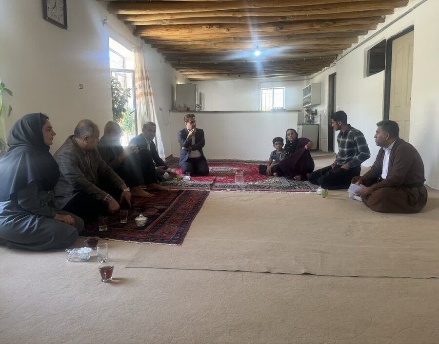 بازدید مسئولان مریوان از روستاهای محروم بخش سرشیو