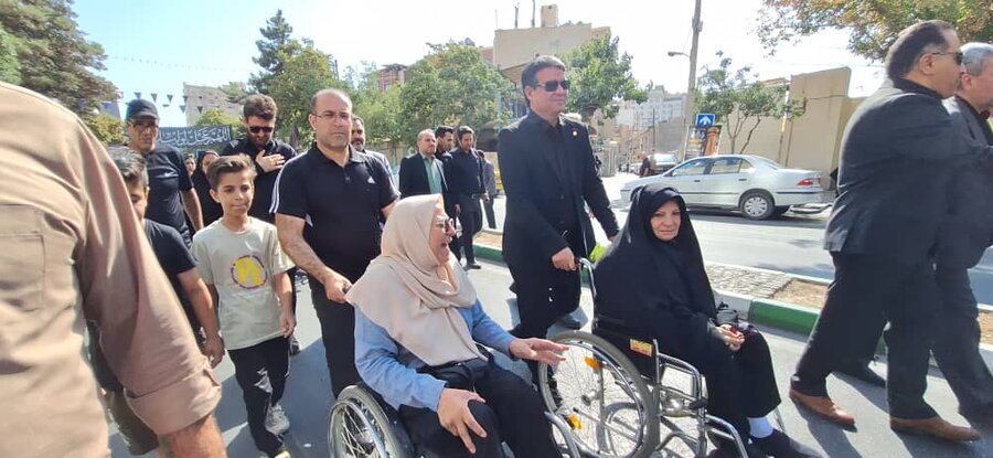 حرکت کاروان پیاده بهزیستی به سوی حرم امام رضا (ع)