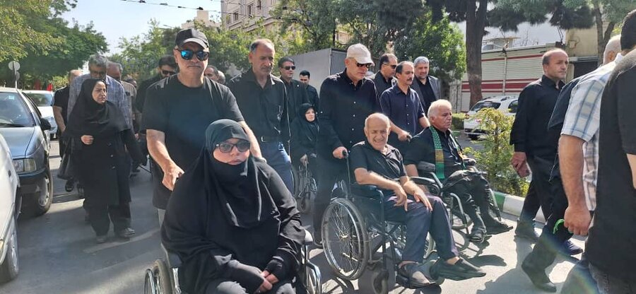 حرکت کاروان پیاده بهزیستی به سوی حرم امام رضا (ع)