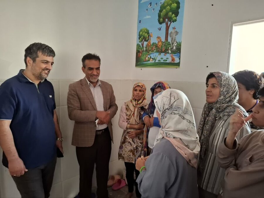 بازدید از مراکز مراقبتی افراد دارای ذهنی و بازارچه عرضه محصولات مشاغل خانگی مددجویان بهزیستی سیرجان
