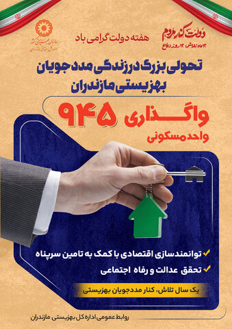 اینفوگرافیک | تحولی بزرگ در زندگی مددجویان بهزیستی مازندران؛ واگذاری ۹۴۵ واحد مسکونی در دولت چهاردهم