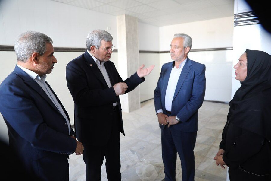 بازدید رئیس سازمان بهزیستی کشور از مرکز نگهداری معلولان مؤسسه خیریه باران در قروه