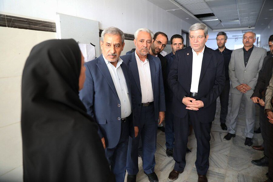 بازدید رئیس سازمان بهزیستی کشور از مرکز نگهداری معلولان مؤسسه خیریه باران در قروه