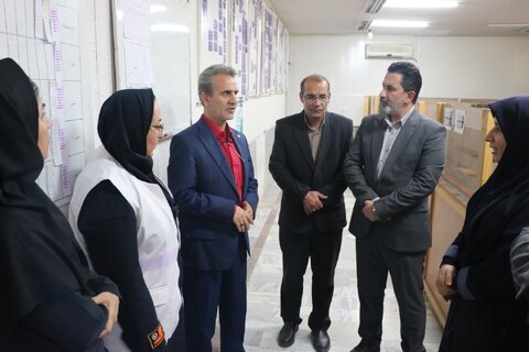 بازدید دکتر سیدحسن موسوی چلک، معاون سلامت اجتماعی سازمان بهزیستی کشور از اورژانس اجتماعی ۱۲۳ شهرستان همدان