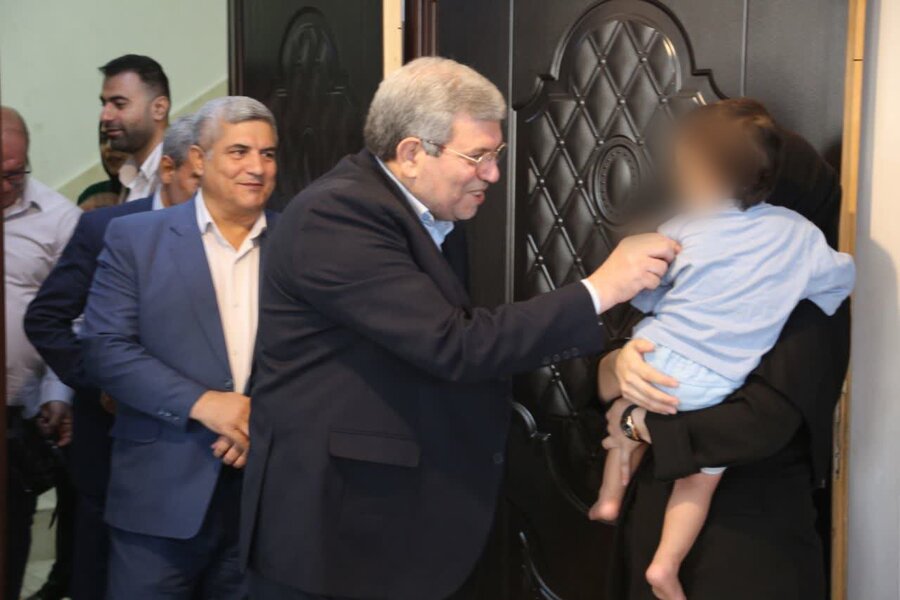 دیدار رئیس سازمان بهزیستی کشور با فرزندان مرکز "هانای پاکان ولات" در کردستان