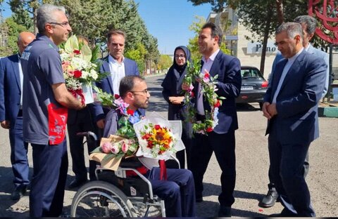 استقبال از حسین اسماعیلی، قهرمان بوچیاکار زنجانی