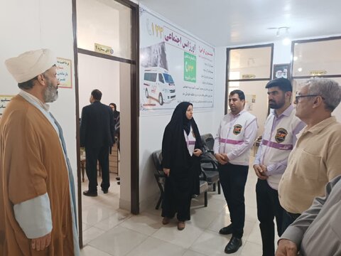 بازدید فرماندار دشت آزادگان از اورژانس اجتماعی به مناسبت سالگرد تأسیس این مرکز
