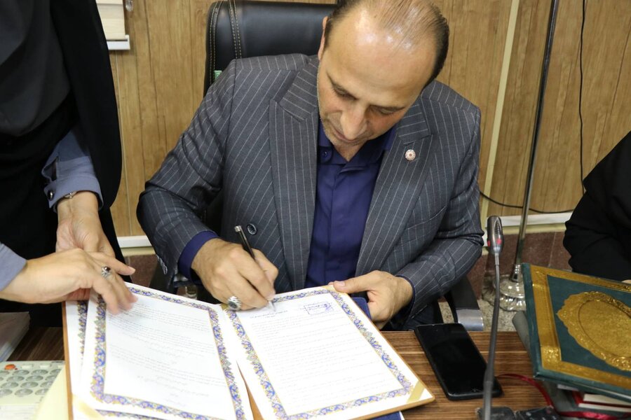 انعقاد تفاهمنامه همکاری مشترک میان بهزیستی آذربایجانغربی و سپاه شهدا به مناسبت هفته دولت