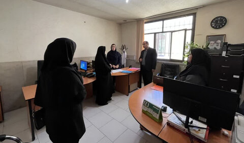 حضورسرزده معاون هماهنگی امور عمرانی  فرمانداری شهرستان ساوجبلاغ دراداره بهزیستی شهرستان ساوجبلاغ