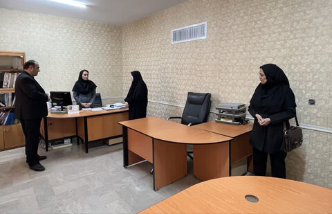 حضورسرزده معاون هماهنگی امور عمرانی  فرمانداری شهرستان ساوجبلاغ دراداره بهزیستی شهرستان ساوجبلاغ