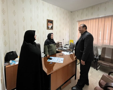 حضورسرزده معاون هماهنگی امور عمرانی  فرمانداری شهرستان ساوجبلاغ دراداره بهزیستی شهرستان ساوجبلاغ