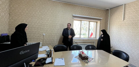 حضورسرزده معاون هماهنگی امور عمرانی  فرمانداری شهرستان ساوجبلاغ دراداره بهزیستی شهرستان ساوجبلاغ