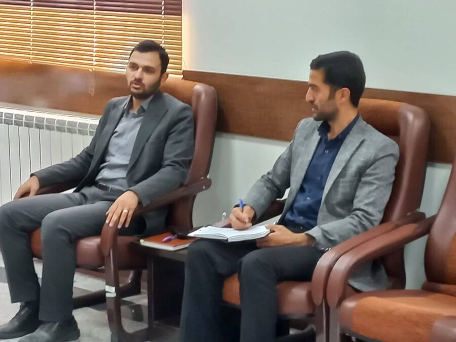دیدار رئیس اداره بهزیستی عشق‌آباد با رئیس جدید حوزه قضایی شهرستان