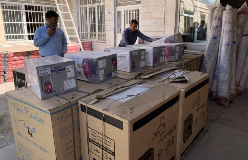 توزیع جهیزیه به ۹ نوعروس تحت پوشش بهزیستی مهاباد