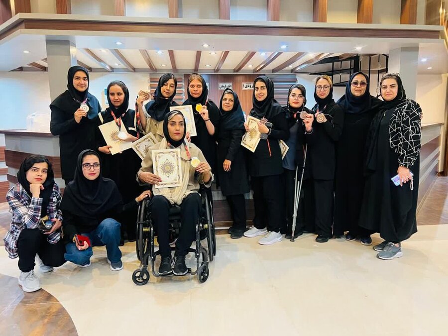 نایب‌قهرمانی ورزشکاران دارای معلولیت دختر و پسر استان کرمان در هجدهمین جشنواره ورزشی توانیابان سراسر کشور