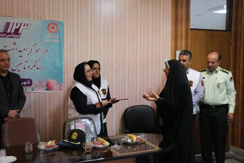 مراسم بیست‌وششمین سالگرد تأسیس اورژانس اجتماعی در همدان