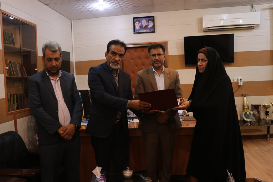 سرپرست جدید نمایندگی  بهزیستی شهرستان ارزوئیه معرفی شد