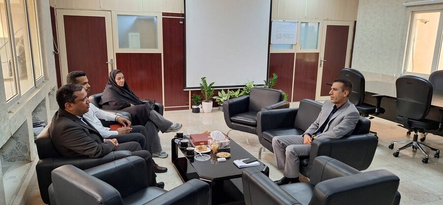 دیدار سرپرست اداره بهزیستی کیش و رئیس اداره آموزش و پرورش کیش