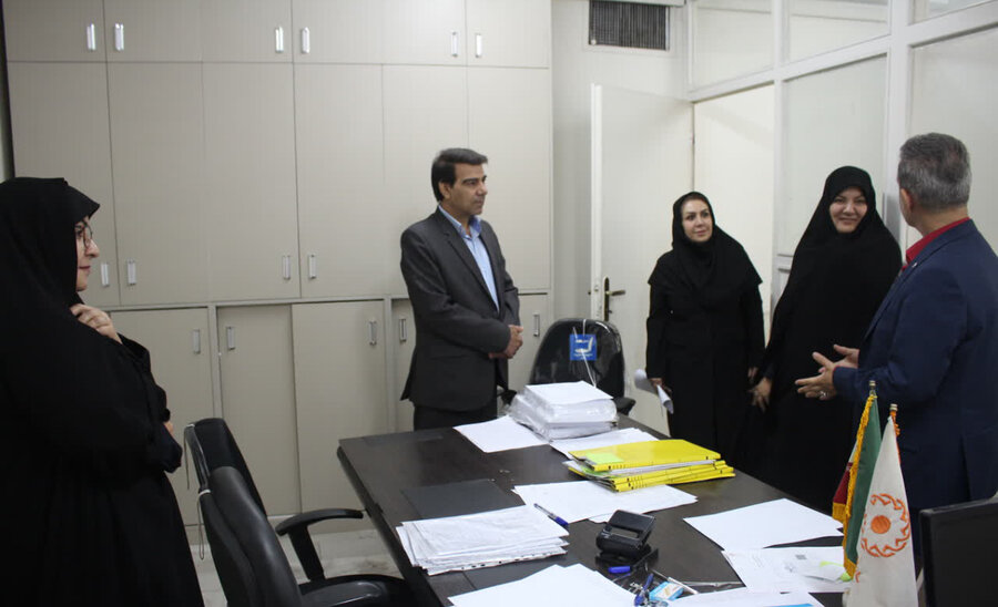 بازدید معاون سلامت اجتماعی سازمان بهزیستی کشور از دفاتر و بخش‌های بهزیستی البرز