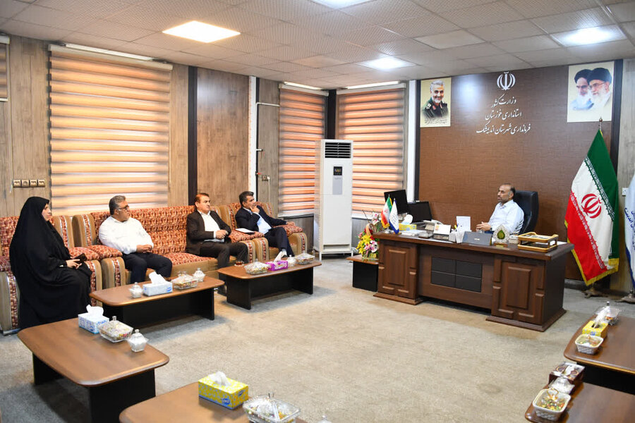 حضور مدیرکل بهزیستی خوزستان و معاونین درشهرستان اندیمشک