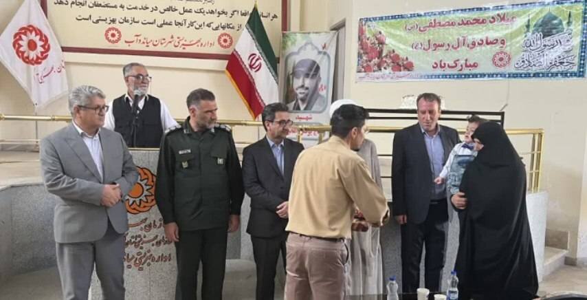 جشن میلاد پیامبراخلاق و مهرورزی با حضور فرماندار و اعضای شورای تامین شهرستان در بهزیستی میاندوآب