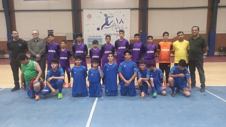 کسب مقام سوم تیم فوتسال فرزندان زیر 14 سال بهزیستی استان کرمان