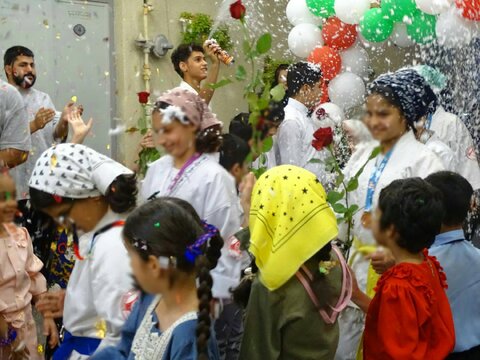 گزارش تصویری|مراسم جشن قهرمانی ورزشی -انتخابی تیم ملی فرزندان شهر راز در کوی امام علی (ع)