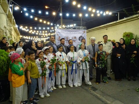 گزارش تصویری|مراسم جشن قهرمانی ورزشی -انتخابی تیم ملی فرزندان شهر راز در کوی امام علی (ع)