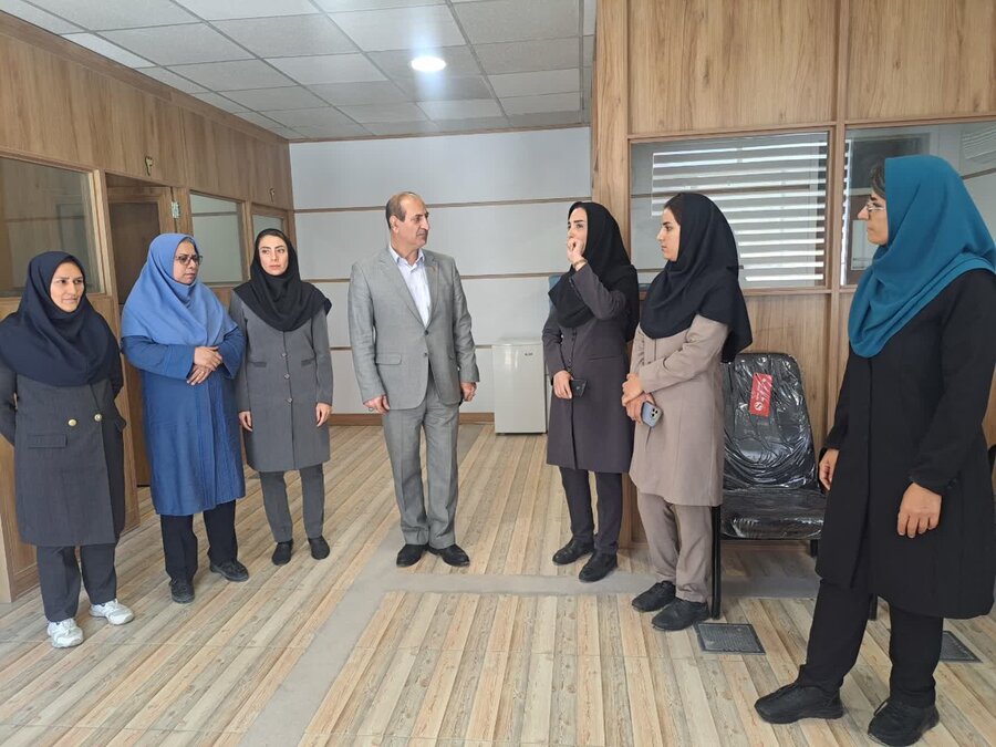 بازدید کاظم زاده سرپرست اداره کل بهزیستی خراسان شمالی از سامانه تلفنی  1480 و 123 و مراکز نگهداری کودکان استان  
