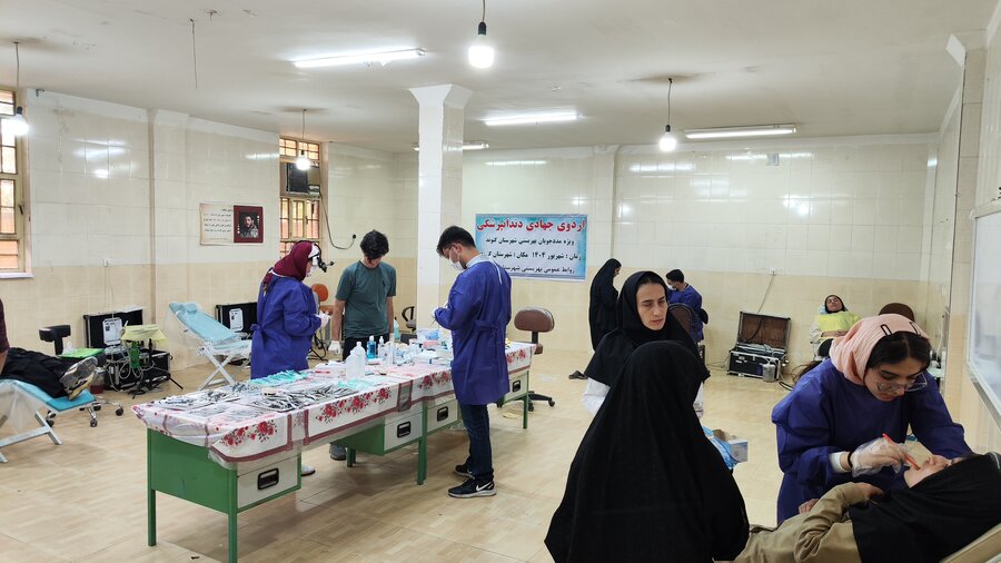 برگزاری اردوی جهادی دندانپزشکی برای ۱۵۰ مددجو و معلول بهزیستی گتوند